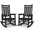 KINGYES Outdoor Patio Rocking Chair Set of 2, Weather Resistant