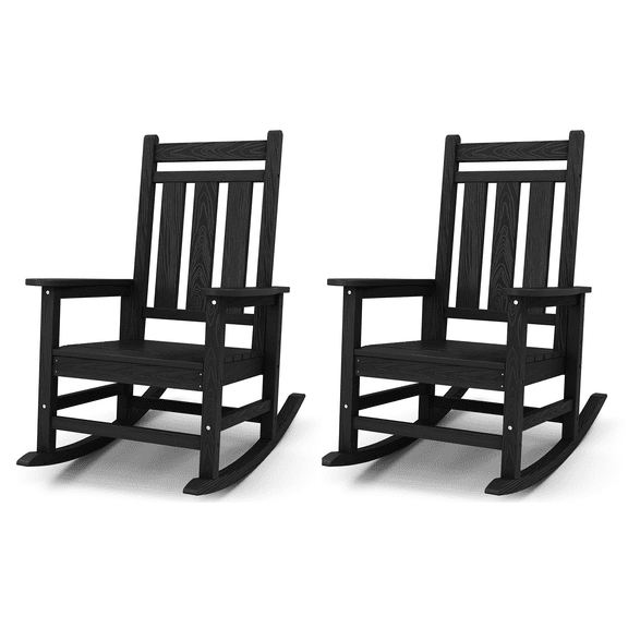 KINGYES Outdoor Patio Rocking Chair