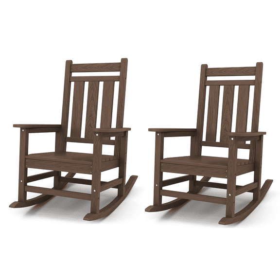 KINGYES Outdoor Patio Rocking Chair