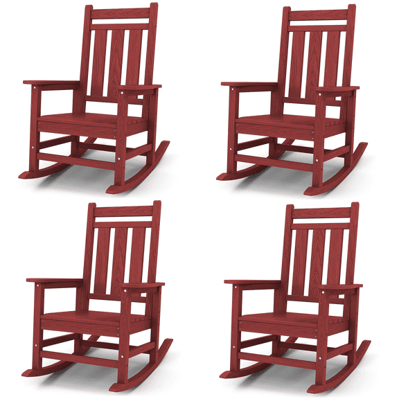 KINGYES Outdoor Patio Rocking Chair
