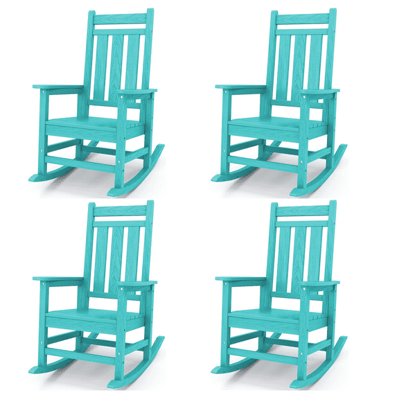 KINGYES Outdoor Patio Rocking Chair