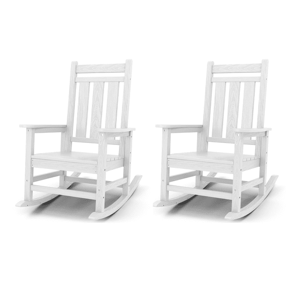 KINGYES Outdoor Patio Rocking Chair