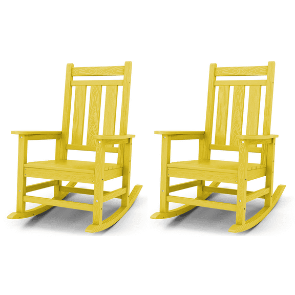 KINGYES Outdoor Patio Rocking Chair