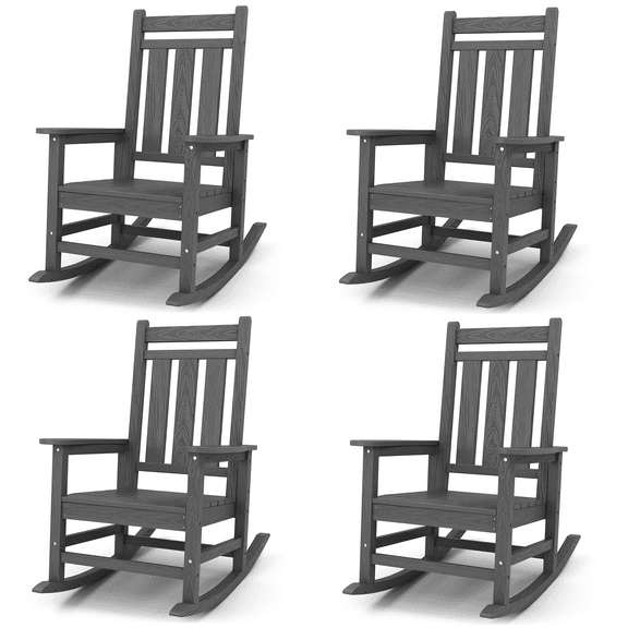 KINGYES Outdoor Patio Rocking Chair