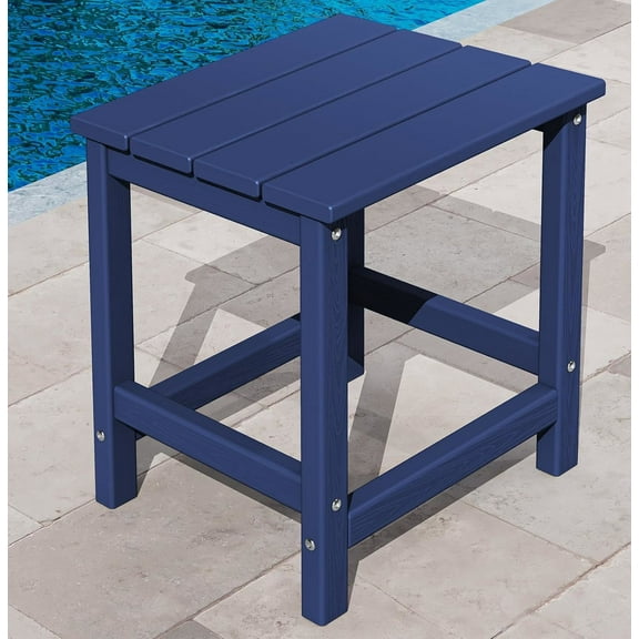 KINGYES Outdoor Side Table, Small Outdoor Table for Patio, Adirondack Side Tables for Outside or Indoor, Weather Resistant Easy Maintenance