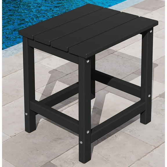 KINGYES Outdoor Side Table, Small Outdoor Table for Patio, Adirondack Side Tables for Outside or Indoor, Weather Resistant Easy Maintenance