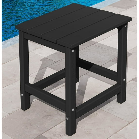 KINGYES Outdoor Side Table, Small Outdoor Table for Patio, Adirondack Side Tables for Outside or Indoor, Weather Resistant Easy Maintenance