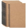 thumbnail image 1 of KINJOEK 20 Pack A5 Spiral Sketch Book, Kraft Cover Sketch Pad, Spiral Blank Notebook, 60 Sheets / 120 Pages, 1 of 6