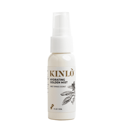 KINLO Hydrating Golden Facial Mist, Sweet Orange and Coconut Scent 1 fl oz