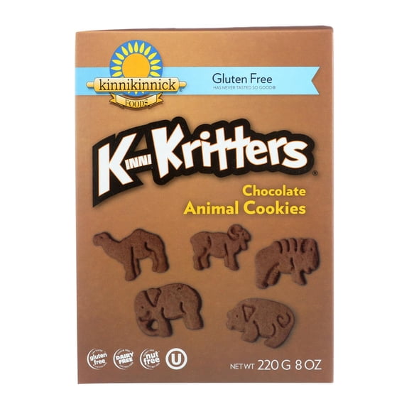 KINNIKINNICK - Delicious Animal Cookies - 8 OZ, Case of 6