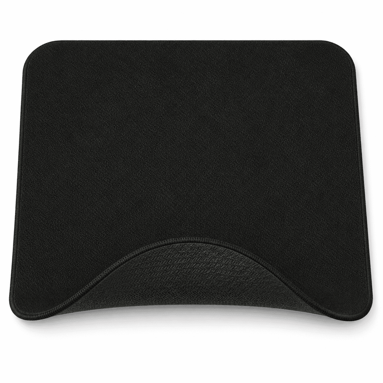KINOBUC Minimalist Pure Black Mouse Pad 9.45 x 7.87 Inches Non-Slip Desktop Mouse Mat for Computer Laptop