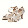 KINODAY Rhinestone Ballroom Dance Shoes Latin Salsa Performance Dance