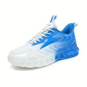 KINODAY Shock-absorbing Sneakers - Gradient Athletic Shoes - Breathable Lace-ups - Running Basketball Workout Gym