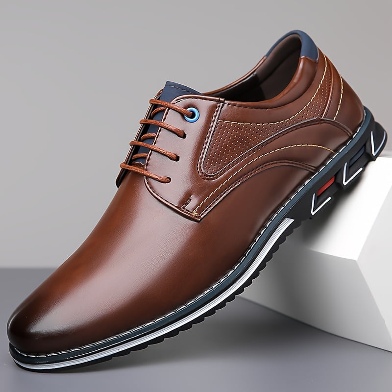 KINODAY Chunky Derby Shoes Casual Walking Shoes Lace-up