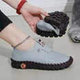thumbnail image 1 of KINODAY Solid Color Casual Shoes  Lace Up Low-top Soft-sole Shoes  Light & Comfy Women‘s Walking Shoes, 1 of 7