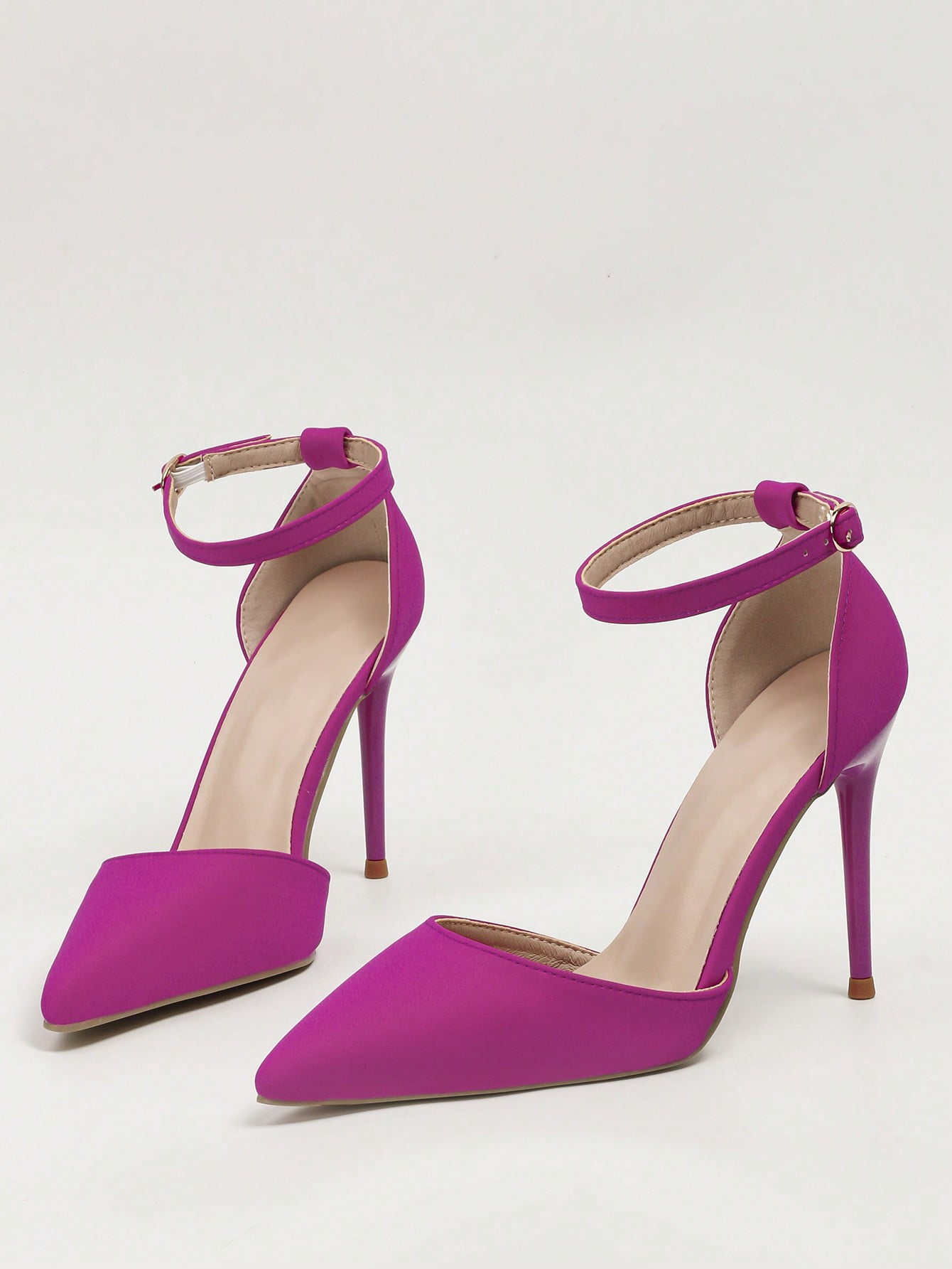pirrie point toe ankle strap pumps