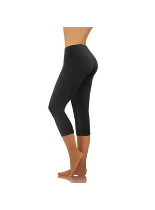 yeuG 7 Pack High Waisted Capri Leggings for Women Tummy Control Soft Workout  Yoga Pants(95#7 Pack Black(Capri),Large-X-Large) - Yahoo Shopping
