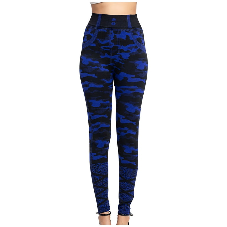 KINPLE High Waisted Leggings for Women - Soft Opaque Slim Tummy Control  Printed Pants for Running Cycling Yoga 