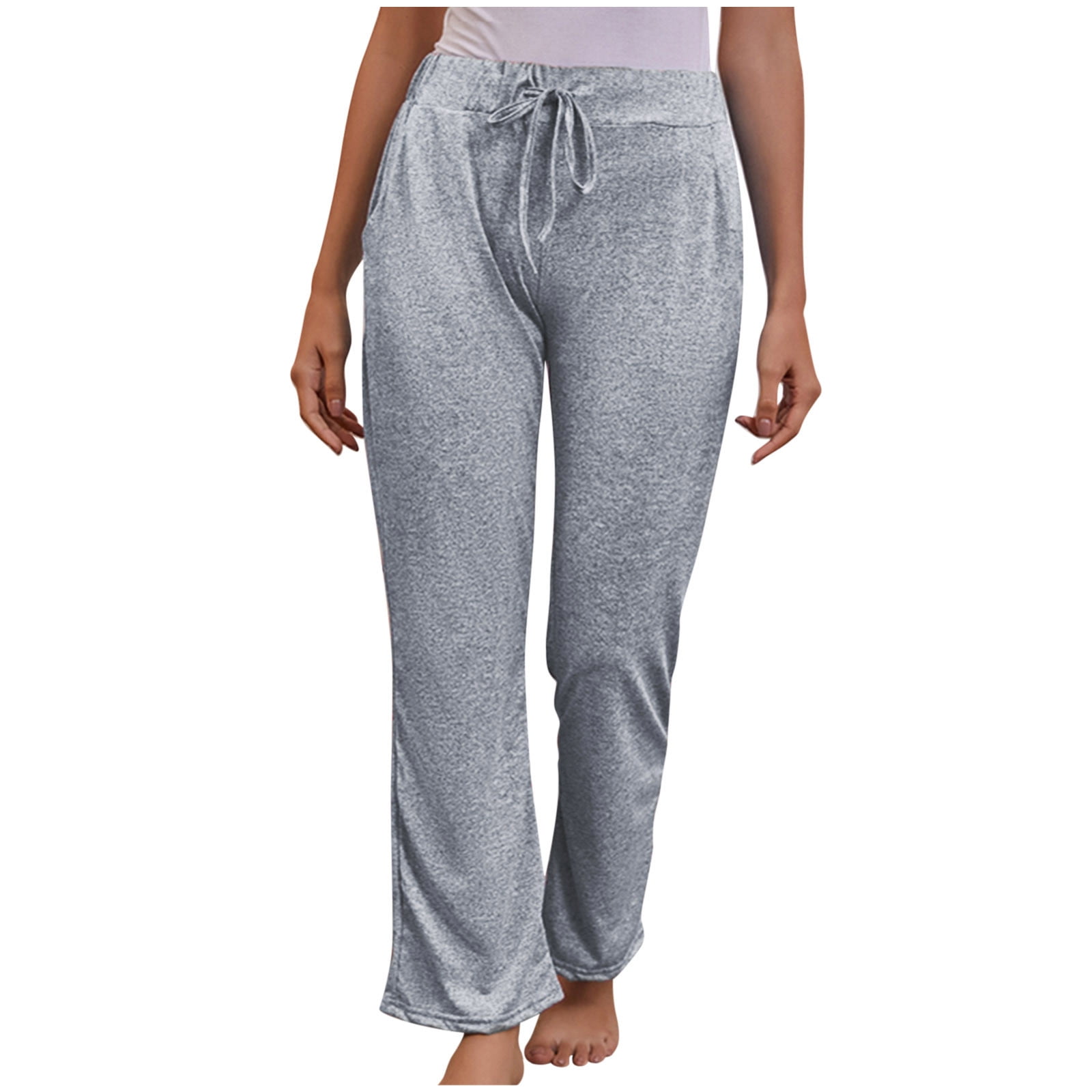 KINPLE Womens Comfy Lounge Pants Loose Yoga Pants Drawstring Soft