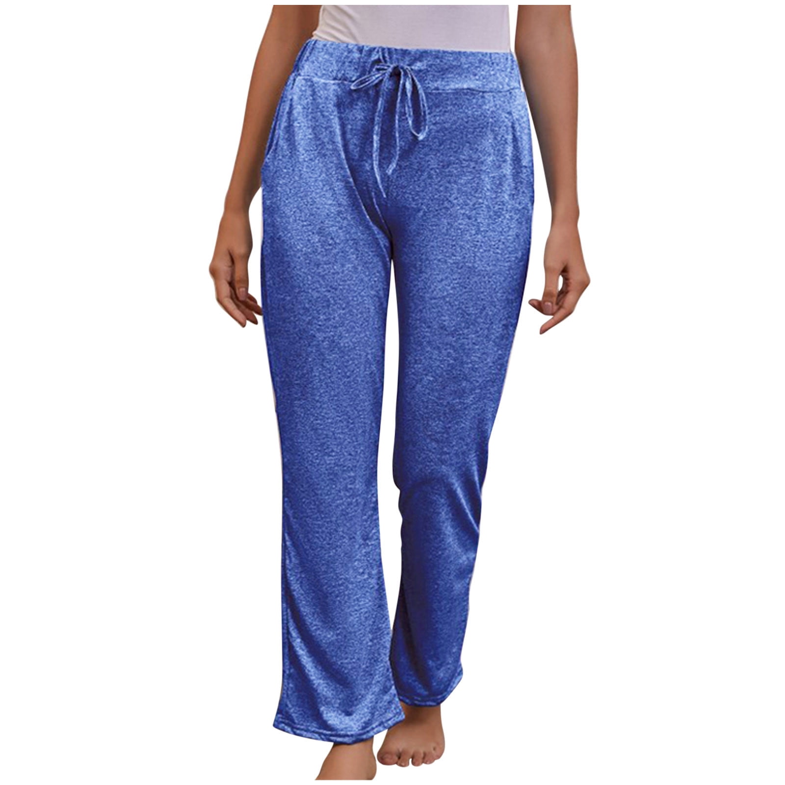 KINPLE Womens Comfy Lounge Pants Loose Yoga Pants Drawstring Soft
