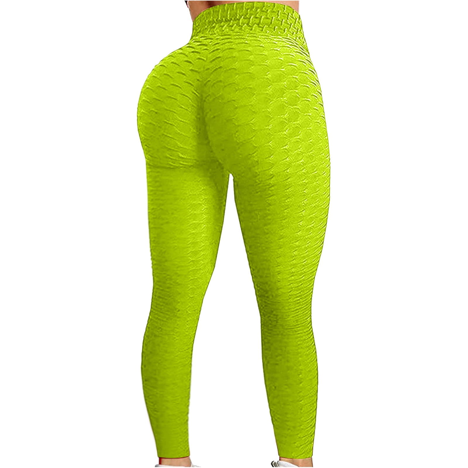 Womens High Waisted Yoga Pants Tummy Control Scrunched Booty