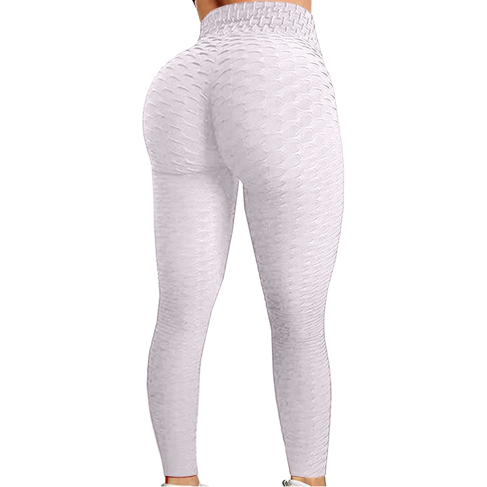 KINPLE Womens High Waisted Yoga Pants Tummy Control Scrunched Booty  Leggings Workout Running Butt Lift Textured Tights