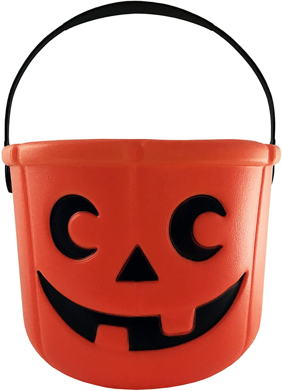 KINREX Halloween Pumpkin Candy Bucket - Trick or Treat Plastic