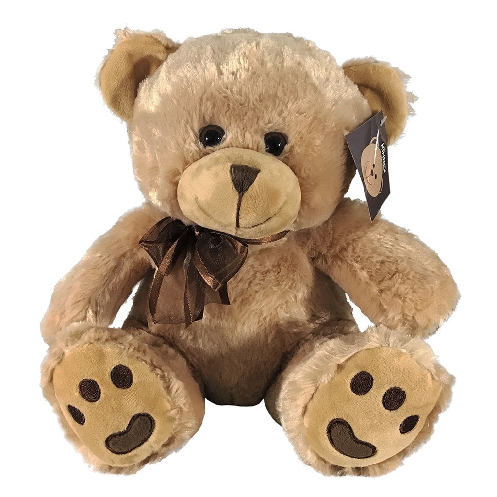 KINREX Valentines Day Brown Stuffed Teddy Bear Plush Bear Toy For Kids & Adults 11.81" / 30 Cm.