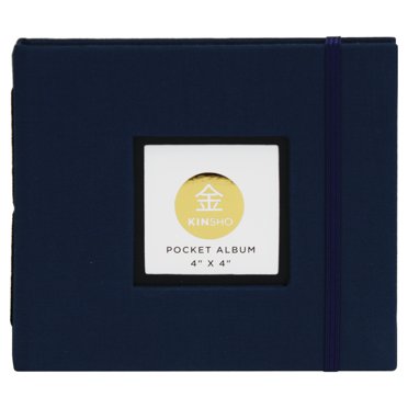Kinsho Pocket Photo Album – 4x6 Red Fabric Slip-In Cover (KIN2101)