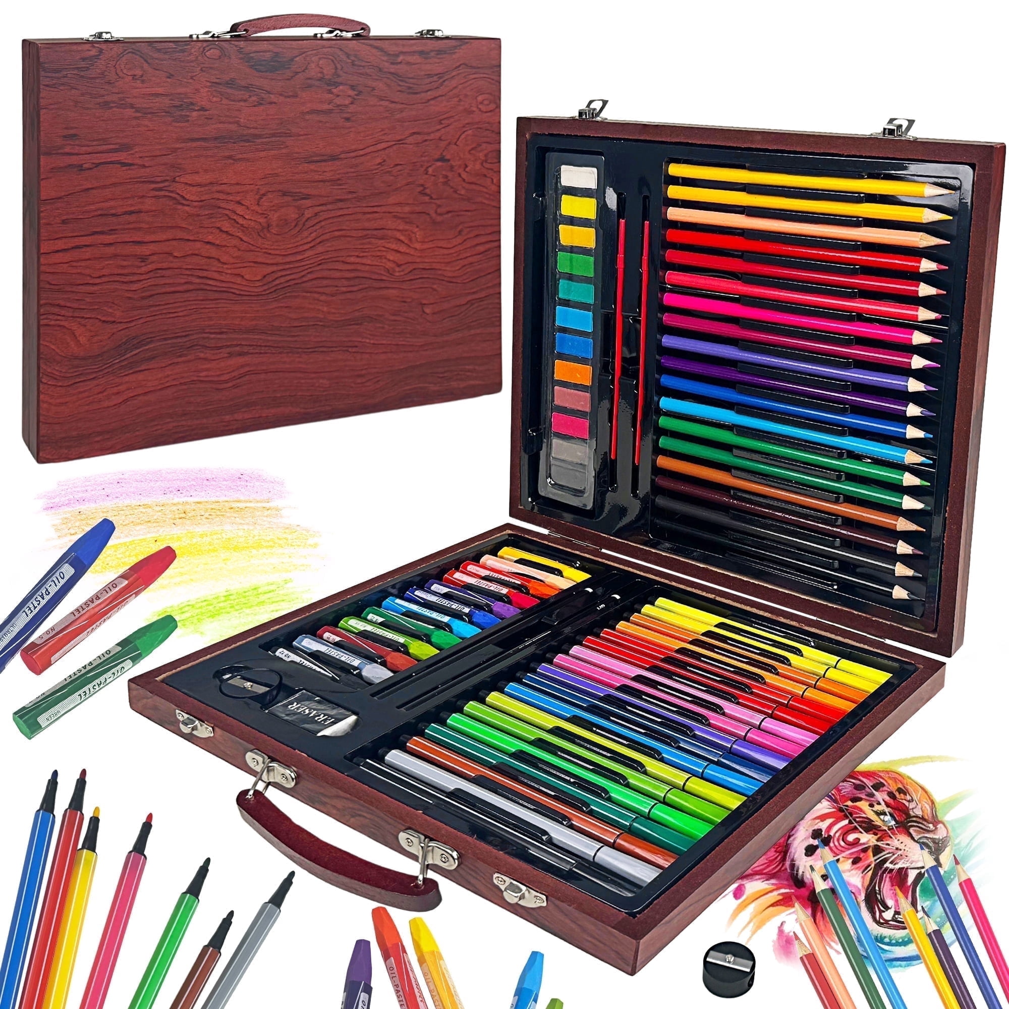水彩で描く 全80巻セット ArtSkills Kids & Teens Creativity Art Box, 80-Piece Multi-Medium
