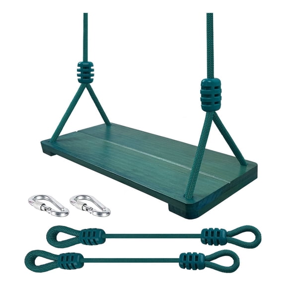 KINSPORY Outdoor Wooden Swing Seat, Connecting Straps Swing Set Accessories, Height Adjustable