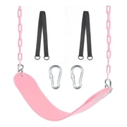 KINSPORY Outdoor Playground Swing Seat Set with 66-Inch Coated Chain, Sensory Swing, Snap Hooks, Hanging Straps
