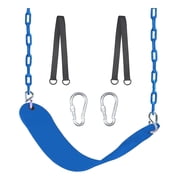 KINSPORY Swing Seat, 66" Heavy Duty Coated Iron Chain Sensory Swing, Therapy Swing Seat,Outdoor Playground Swing Set Accessories with Snap Hooks and Hanging Straps