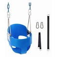 thumbnail image 1 of KINSPORY Toddler Swing Set, 59" Heavy-Duty Coated Iron Chains Baby Swing, High Back Full Bucket Baby Seat with Tree Straps, Backyard Outdoor Indoor, 1 of 7