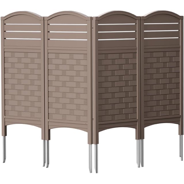 KINYING 4 Panels Air Conditioner Fence Privacy Screen,Pool Equipment