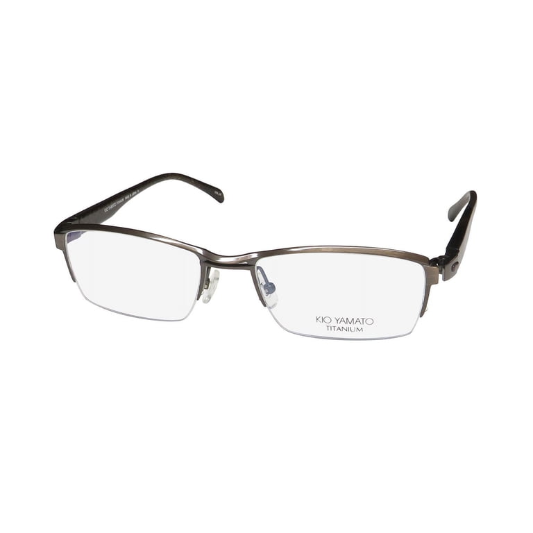 KIO YAMATO KT-324 TITANIUM HALF-RIMLESS CONTEMPORARY RARE EYEGLASS