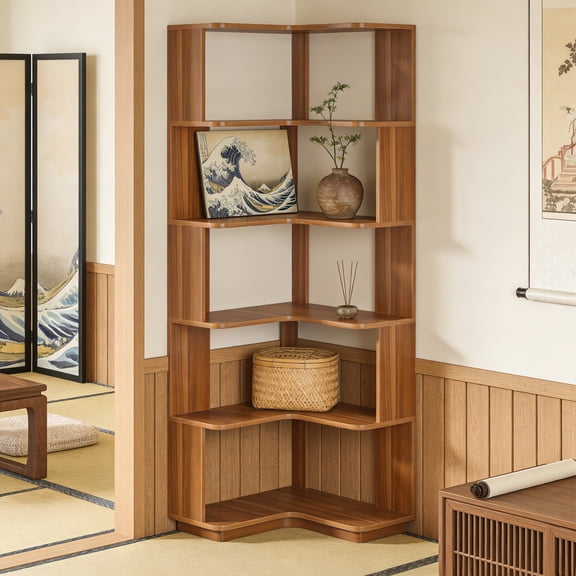 KIOOTTO 59.74-Inch White and Gold Buffet Cabinet, Luxury Sideboard with Geometric Doors