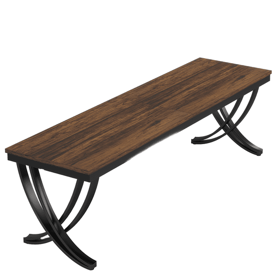 KIOOTTO 78" Two Person Computer Desk with Curved X-Shaped Legs, Extra ...