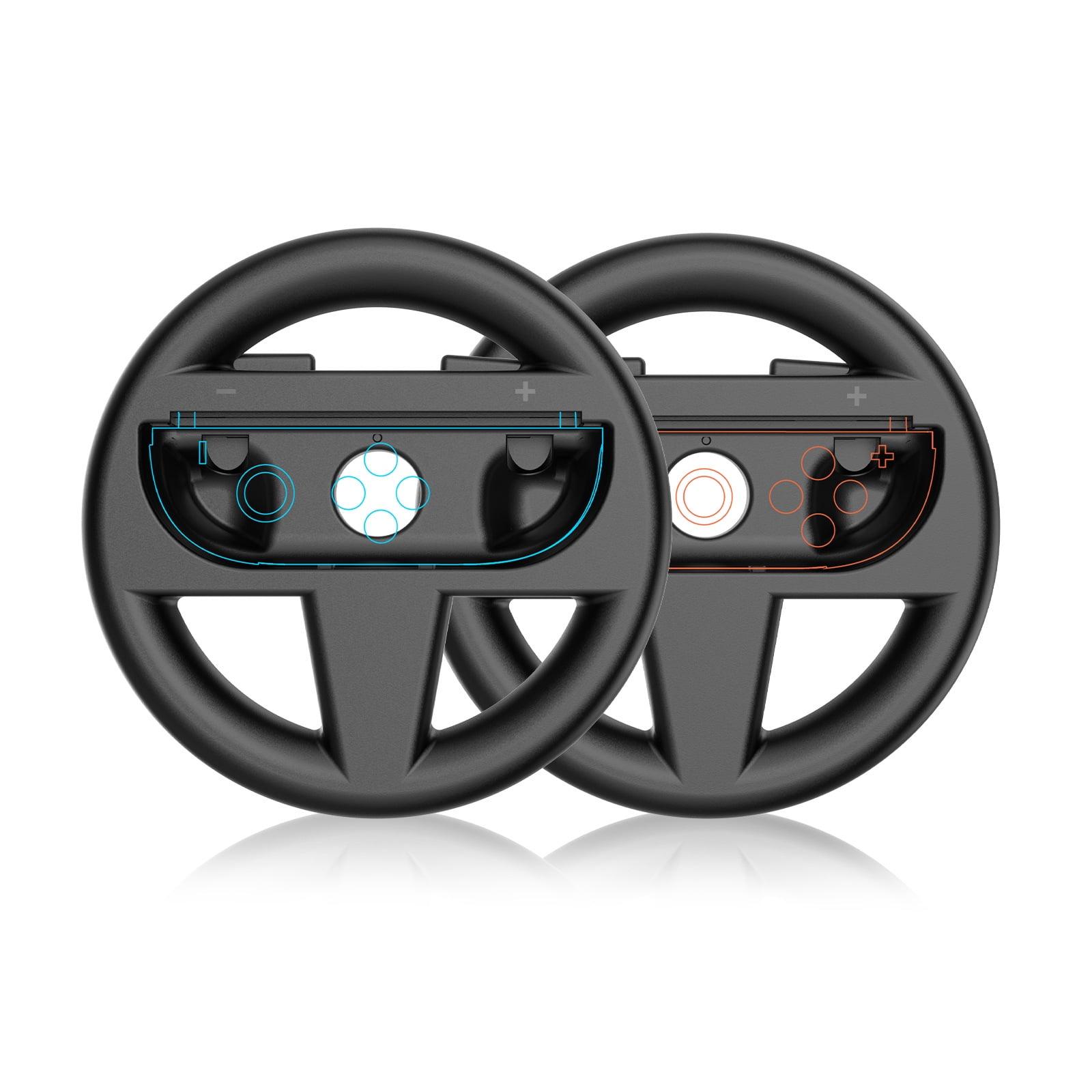KIPLINK 2-Pack Racing Steering Wheels for Nintendo Switch 2 Joy-Cons ...