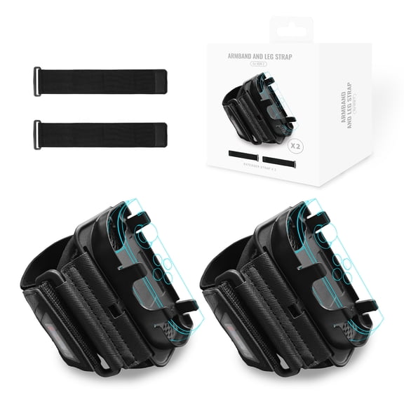 KIPLINK 2-in-1 Adjustable Leg & Wrist Straps for Nintendo Switch 2 Joy-Cons - Motion Gaming Accessory with Game Card Storage