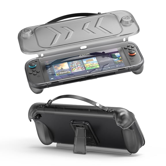 KIPLINK 2-in-1 Full-Body Protective Case for Nintendo Switch 2 - Shock-Absorbing TPU & Detachable Hard ABS Cover with Kickstand