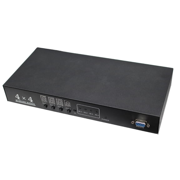 KIPLINK 4x4 SDI Matrix Switcher/Distributor, 3G-SDI, HD-SDI, SD-SDI, 4 Input 4 Output