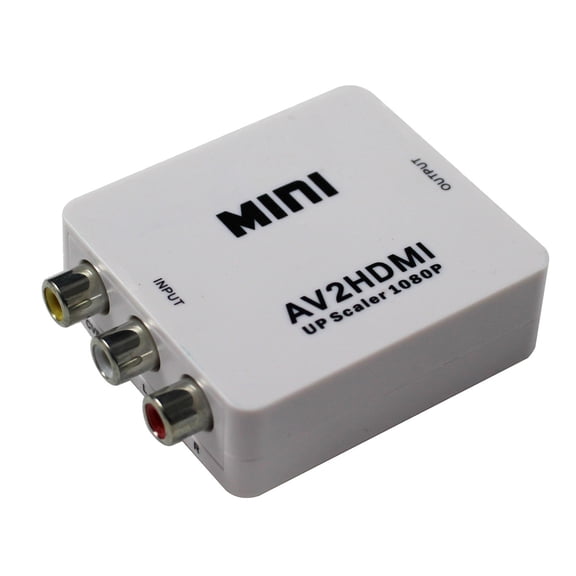 KIPLINK AV to HDMI Converter, 1080p Up scaler, PAL/NTSC, Compact Design