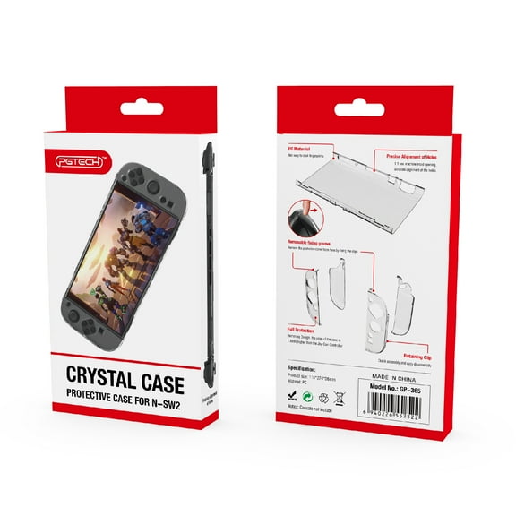 KIPLINK Clear Protective Hard Case for Nintendo Switch 2 - Split-Design Crystal Shell Cover (PC Material)