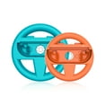 thumbnail image 1 of KIPLINK Dual Racing Wheel Set for Nintendo Switch 2 Joy-Cons - 1 Large & 1 Small Steering Wheel for Mario Kart & Driving Games (Available in Black & Orange/Blue), 1 of 17