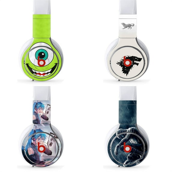KIPLINK Matte Surface HD Printing PVC Sticker Wireless Headphone Headband Skin for Beats Pro