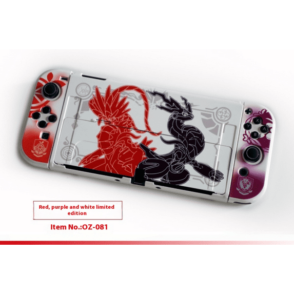 KIPLINK Nintendo Switch OLED Pokémon Scarlet & Violet Protective Case with Built-in Stand & Game Card Storage