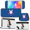 thumbnail image 1 of KIPLINK Nintendo Switch OLED Skin Decal – Full Body Vinyl Cover, Anti-Scratch, Bubble-Free Installation, Blue Flame & Creative Designs, 1 of 32