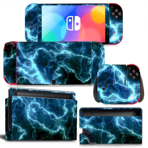 KIPLINK Nintendo Switch OLED Skin Decal – Full Body Vinyl Cover, Anti-Scratch & Waterproof, Bubble-Free Installation, Camouflage & Creative Designs