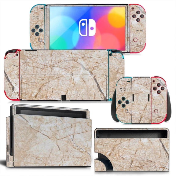 KIPLINK Nintendo Switch OLED Skin Decal – Full Body Vinyl Cover, Anti-Scratch & Waterproof, Bubble-Free Installation, Camouflage & Creative Designs